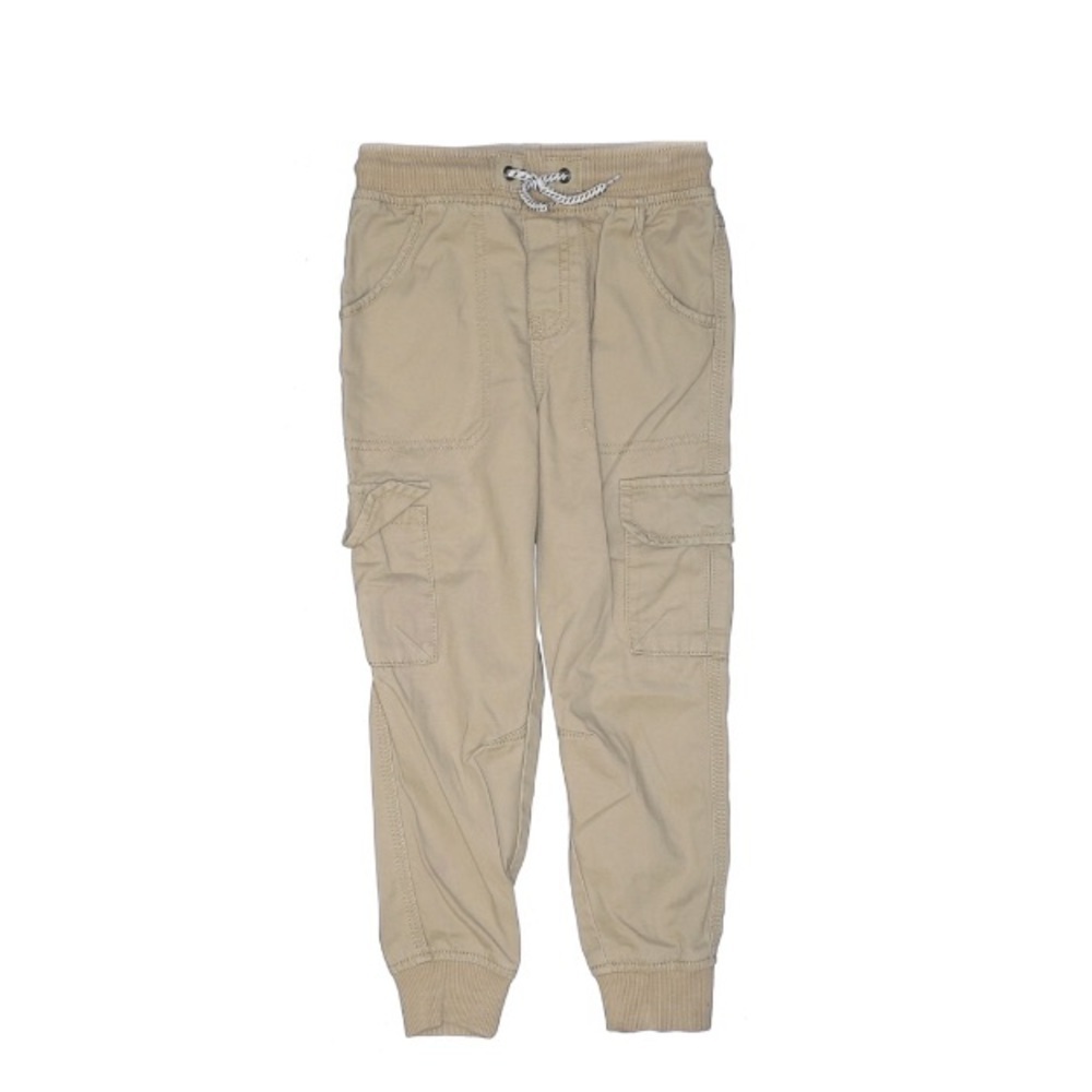 Crazy 8 | Boys Cargo Khaki Jogger Pants Boys 5 Pockets Elastic Waistband Waist
